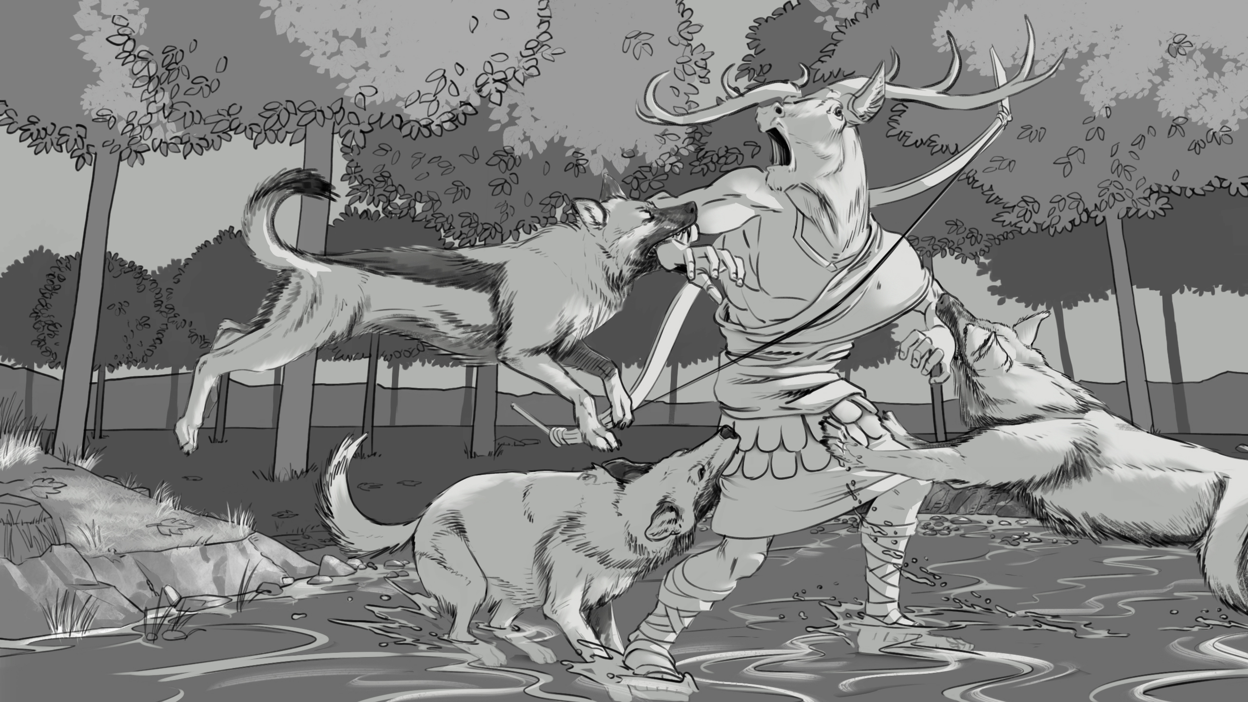 25_value_sketch_dogs_scene